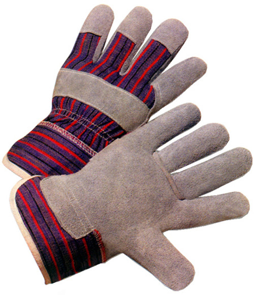 Economy Leather Palm Gloves w/ Open Cuffs Pic 1