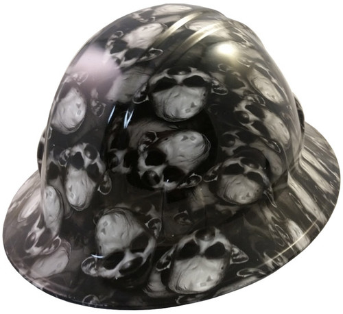 Mr Creepy Hydro Dipped Hard Hats Full Brim Style