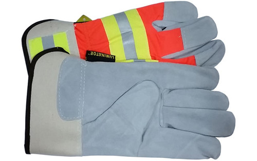 Luminator Hi-Vis Leather Palm w/ Reflective Stripes pic 3