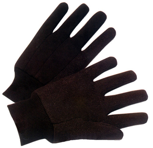 Brown Jersey Regular Weight Gloves Pic 1