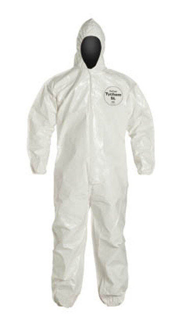 Tyvek Saranex SL Coverall w/ Hood, Elastic Wrists, Ankles   pic 4