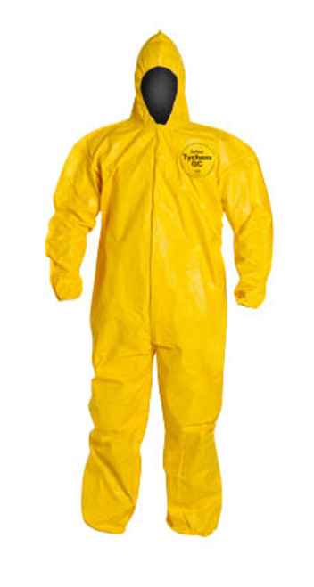 Tyvek QC Coveralls, Sewn and Bound Seams with Hood, Elastic Wrists and Ankles (12 per case) ~ Size 2X