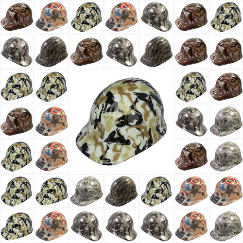 Hydro Dipped GLOW IN THE DARK Cap Style Hard Hats