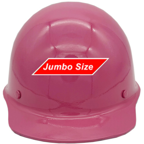 MSA Skullgard (LARGE SHELL) Cap Style Hard Hats with STAZ ON Suspension - Hot Pink - Front View