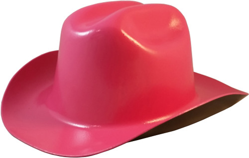 Outlaw Cowboy Hardhat with Ratchet Suspension Hot Pink
Left Side Oblique View
