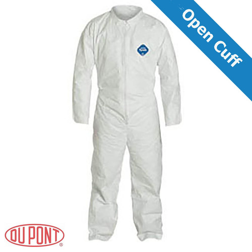 DuPont TYVEK Nonwoven Fiber Coveralls Standard Suit With Zipper Front ~ (All Sizes)