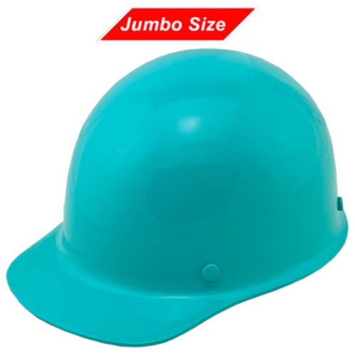 MSA Skullgard (LARGE SHELL) Cap Style Hard Hats with Ratchet Suspension Teal - Oblique Left