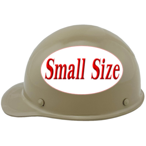 MSA Skullgard (SMALL SHELL) Cap Style Hard Hats with Ratchet Suspension Khaki - Left