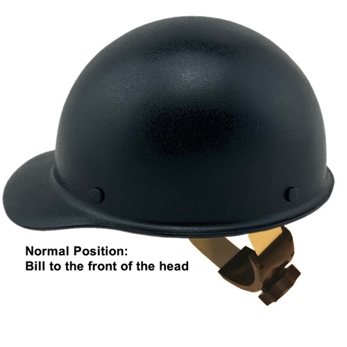 Skullgard Cap Style Hard Hats With Swing Suspension Text Gunmetal Black - Swing Suspension in Normal Position