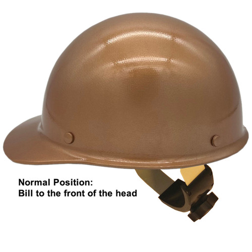 Skullgard Cap Style Hard Hats With Swing Suspension Copper - Swing Suspension in Normal Position