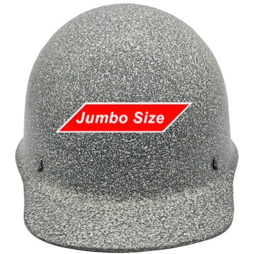MSA Skullgard (LARGE SHELL) Cap Style Hard Hats with STAZ ON Suspension Textured White Stone - Front