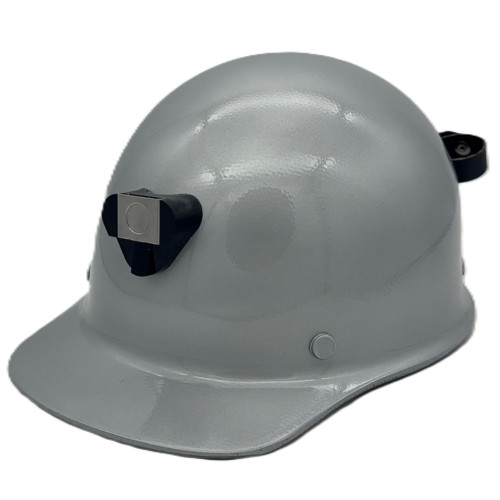 Skullgard Cap Style With Light Clip Ratchet Suspension Silver ~ Oblique Left
