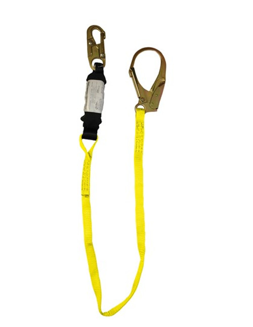 6 Foot' ZORBER Shock Absorbing Lanyard, 2.5 inch opening