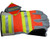 Luminator Hi-Vis Leather DOUBLE Palm w/ Reflective Stripes Pic 1