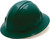 Pyramex 4 Point Full Brim Style with RATCHET Suspension Green - Oblique View