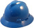 MSA V-Gard Full Brim Hard Hats with Fas-Trac III Suspensions  ~ Blue