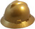 MSA V-Gard Full Brim Hard Hats with Staz-On Suspensions ~ Gold