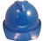 MSA Advance Vented Hard Hats with 4 Point Ratchet Suspensions Blue