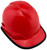Pyramex Ridgeline Cap Style Hard Hats Red  4 Point - Edge Oblique Right