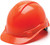 Pyramex Ridgeline Cap Style Hard Hats Hi Viz Orange - Oblique View