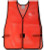 PVC Coated Plain Safety Vest Orange pic 2