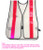 White PVC Coated Safety Vests with Pink Stripes pic 2