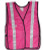 Soft Mesh Hot Pink Safety Vests with Silver Stripes pic 2