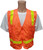 MESH Surveyors Safety Vest Orange Lime Stripes