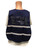 Blue Incident Command Safety Vests, Silver Stripes w/ Clear Pocket Back pic 2