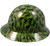 Army Men Green Hydro Dipped Hard Hats Full Brim Style