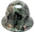 Camo Bootie Green Hydro Dipped Hard Hats Full Brim Style