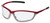 Crews Shock Safety Glasses ~ Crimson Frame ~ Fog Free Clear Lens