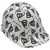 Don't Tread On Me White Hydro Dipped Cap Style Hard Hat Oblique Right