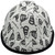 Don't Tread On Me White Hydro Dipped Cap Style Hard Hat Edge Back