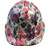 Flower Hydro Dipped Hard Hats Cap Style