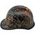 Wildfire Camo Hydro Dipped Hard Hats Cap Style - Edge Left