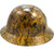 Oilfield Camo Yellow Hydro Dipped Hard Hats Full Brim Style