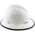 MSA V-Gard Full Brim Hard Hats with Staz-On Suspensions White - with Protective Edge