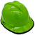 MSA V-Gard Cap Style Hard Hats with Fas-Trac Suspensions Lime Green - Edge Oblique Right
