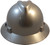 MSA V-Gard Full Brim Hard Hats with One-Touch Suspensions ~ Silver