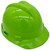 MSA V-Gard Cap Style Hard Hats with StazOn Suspensions Lime Green - Oblique Right