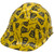 Don't Tread on Me Yellow Hydro Dipped Cap Style Hard Hat Oblique Left
