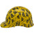 Don't Tread on Me Yellow Hydro Dipped Cap Style Hard Hat Left