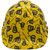Don't Tread on Me Yellow Hydro Dipped Cap Style Hard Hat Front