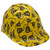 Don't Tread on Me Yellow Hydro Dipped Cap Style Hard Hat Oblique Right