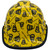 Don't Tread on Me Yellow Hydro Dipped Cap Style Hard Hat Edge Front