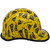 Don't Tread on Me Yellow Hydro Dipped Cap Style Hard Hat Edge Right