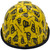 Don't Tread on Me Yellow Hydro Dipped Cap Style Hard Hat Edge Back
