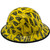 Don't Tread on Me Yellow Hydro Dipped Full Brim - Edge Left