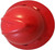 MSA V-Gard Full Brim Hard Hats with One-Touch Suspensions Red